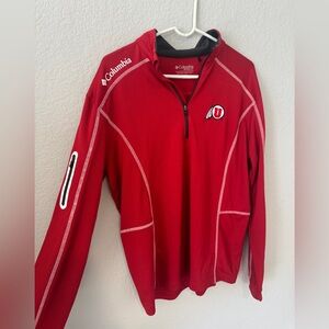 University of Utah Utes Columbia Golf Quarter-Zip Pullover - Red